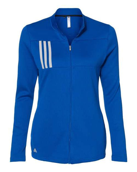 adidas Women's 3-Stripes Double Knit Full-Zip Womens Apparel Sweatshirts & Fleece