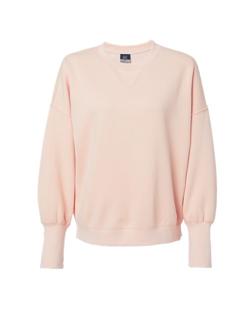 MV Sport Women's Sueded Fleece Crewneck Sweatshirt Womens Apparel Sweatshirts & Fleece