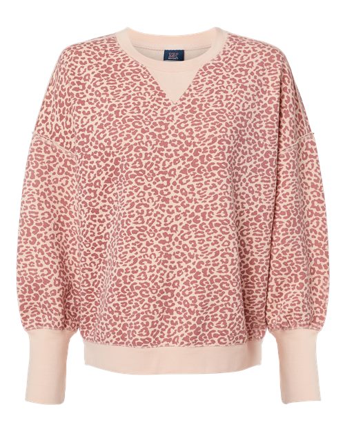 MV Sport Women's Sueded Fleece Crewneck Sweatshirt Womens Apparel Sweatshirts & Fleece