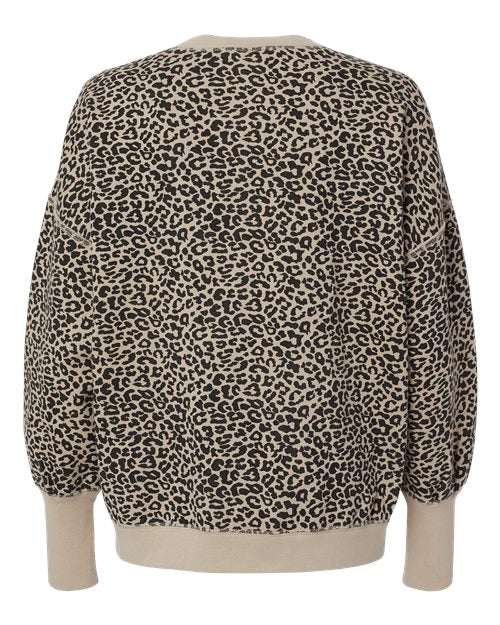 MV Sport Women's Sueded Fleece Crewneck Sweatshirt Womens Apparel Sweatshirts & Fleece