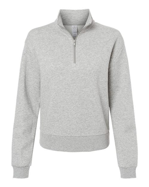Alternative Women's Eco-Cozy Fleece Mock Neck Quarter-Zip Sweatshirt Corporate Apparel Sweatshirts & Fleece