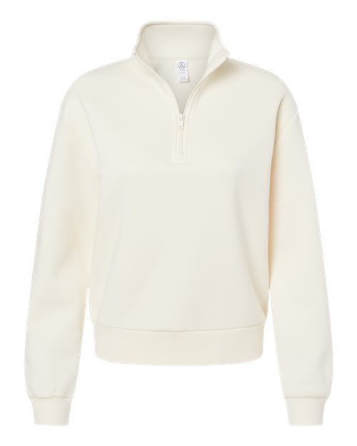 Alternative Women's Eco-Cozy Fleece Mock Neck Quarter-Zip Sweatshirt Corporate Apparel Sweatshirts & Fleece
