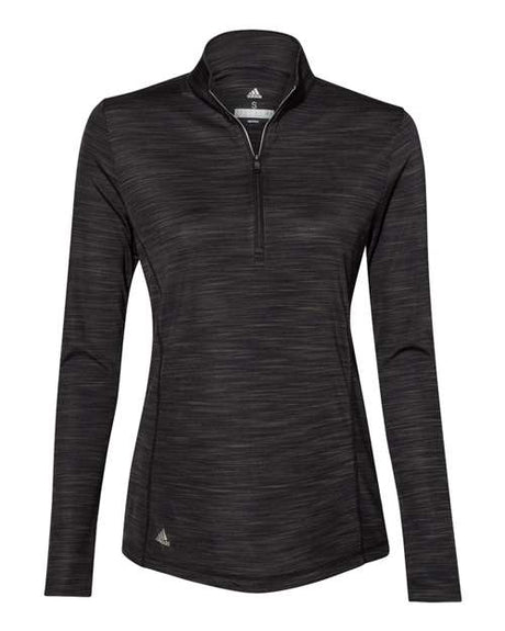 adidas Women's Lightweight Mélange Quarter-Zip Pullover Womens Apparel Sweatshirts & Fleece