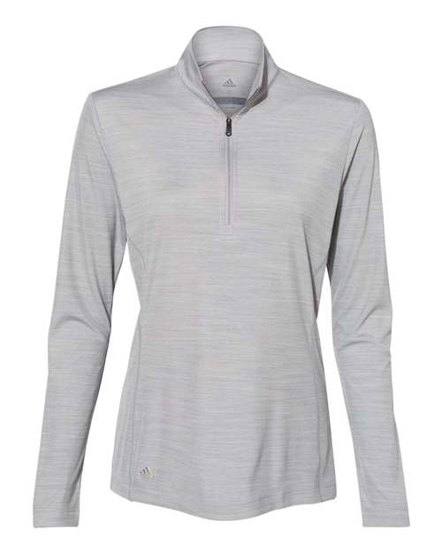 adidas Women's Lightweight Mélange Quarter-Zip Pullover Womens Apparel Sweatshirts & Fleece