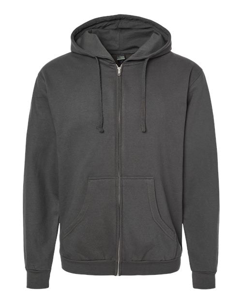 Tultex Unisex Full-Zip Hooded Sweatshirt Mens Apparel Sweatshirts & Fleece