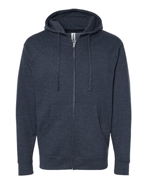 Independent Trading Co. Men's Midweight Full-Zip Hooded Sweatshirt Mens Apparel Sweatshirts & Fleece