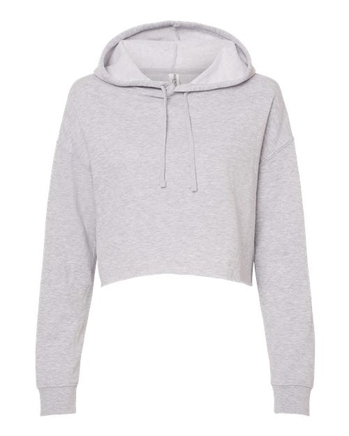 Independent Trading Co. Women's Lightweight Crop Hooded Sweatshirt Womens Apparel Sweatshirts & Fleece