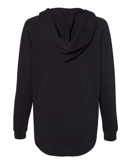 Independent Trading Co. Women's Lightweight California Wave Wash Hooded Sweatshirt Womens Apparel Sweatshirts & Fleece