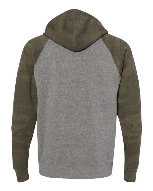 Independent Trading Co. Men's Special Blend Raglan Full-Zip Hooded Sweatshirt Mens Apparel Sweatshirts & Fleece