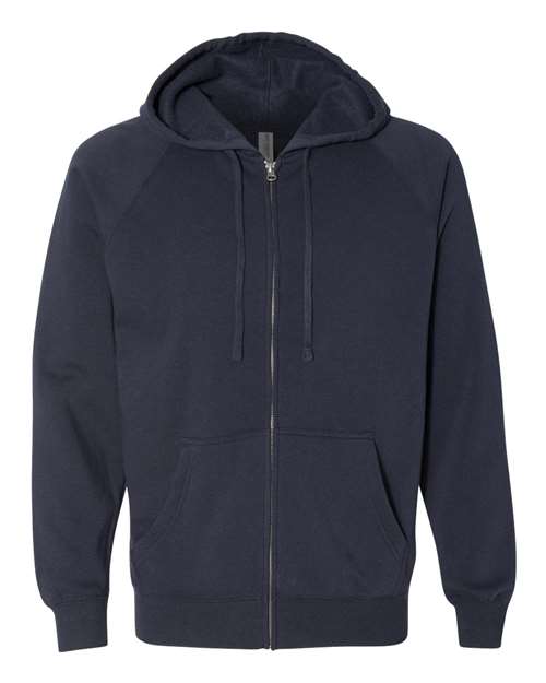 Independent Trading Co. Men's Special Blend Raglan Full-Zip Hooded Sweatshirt Mens Apparel Sweatshirts & Fleece