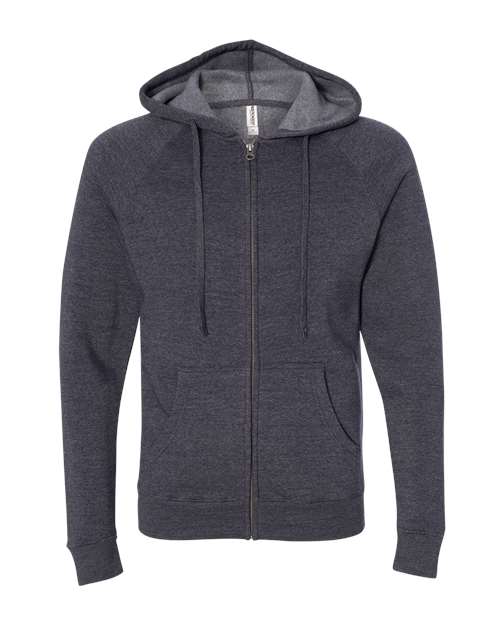 Independent Trading Co. Men's Special Blend Raglan Full-Zip Hooded Sweatshirt Mens Apparel Sweatshirts & Fleece