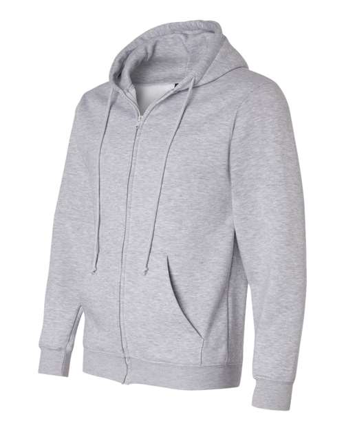 Bayside Men's USA-Made Full-Zip Hooded Sweatshirt Mens Apparel Sweatshirts & Fleece