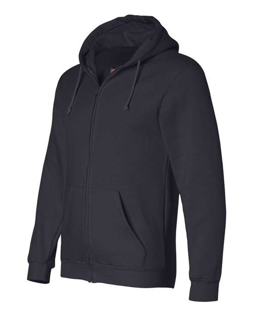Bayside Men's USA-Made Full-Zip Hooded Sweatshirt Mens Apparel Sweatshirts & Fleece