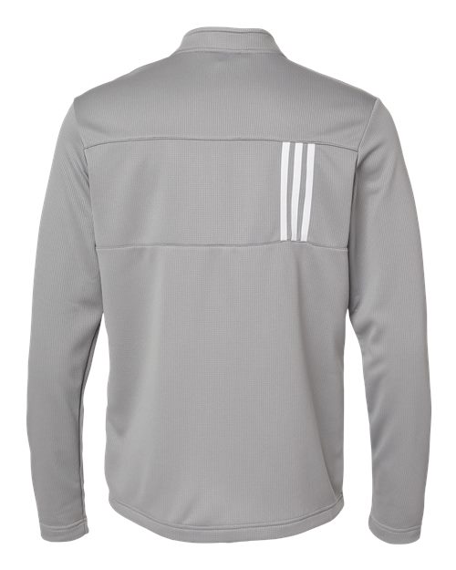 adidas Men's 3-Stripes Double Knit Quarter-Zip Pullover Mens Apparel Sweatshirts & Fleece