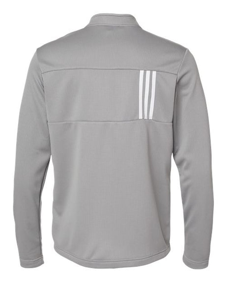 adidas Men's 3-Stripes Double Knit Quarter-Zip Pullover Mens Apparel Sweatshirts & Fleece