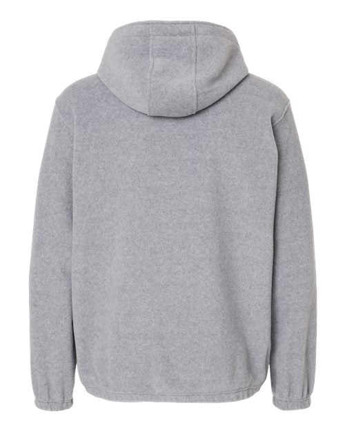 Burnside Polar Fleece Quarter-Zip Scuba Hooded Pullover Mens Apparel Sweatshirts & Fleece