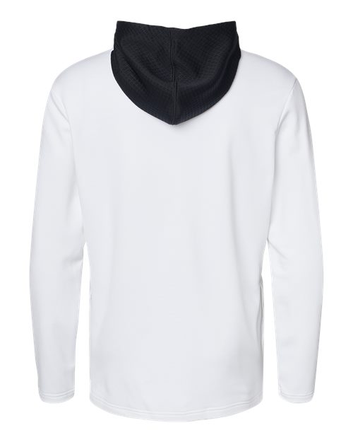 Adidas Men's Textured Mixed Media Hooded Sweatshirt adidas