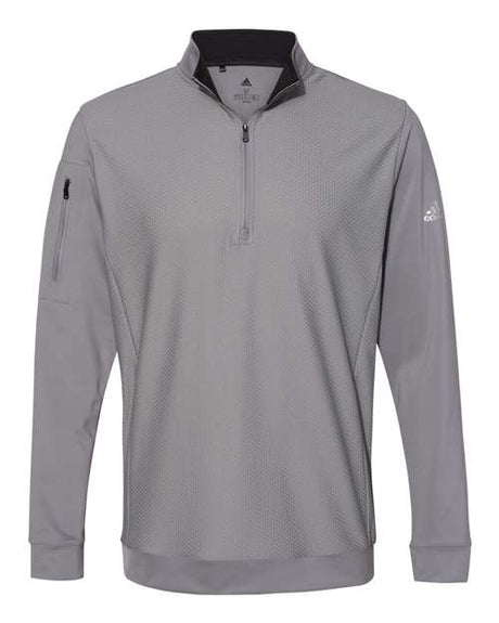 Adidas Men's Performance Textured Quarter-Zip Pullover adidas