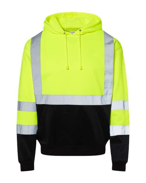 Kishigo Men's Hi-Vis Hooded Sweatshirt Mens Apparel Sweatshirts & Fleece