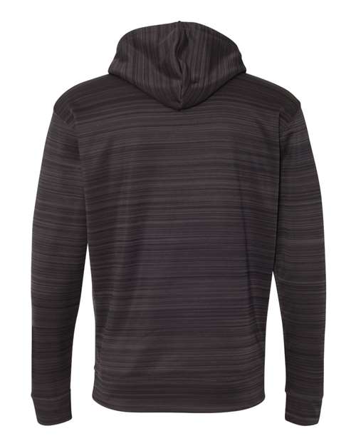 J. America Men's Odyssey Striped Performance Fleece Hooded Sweatshirt Mens Apparel Sweatshirts & Fleece