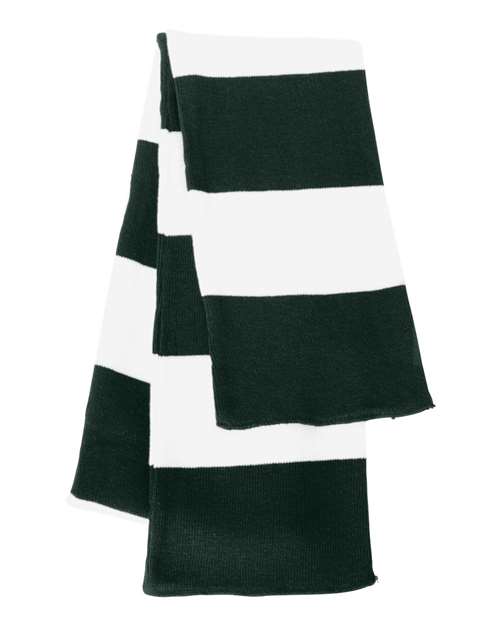 Sportsman Rugby-Striped Knit Scarf Unisex Accessories Gloves & Scarves