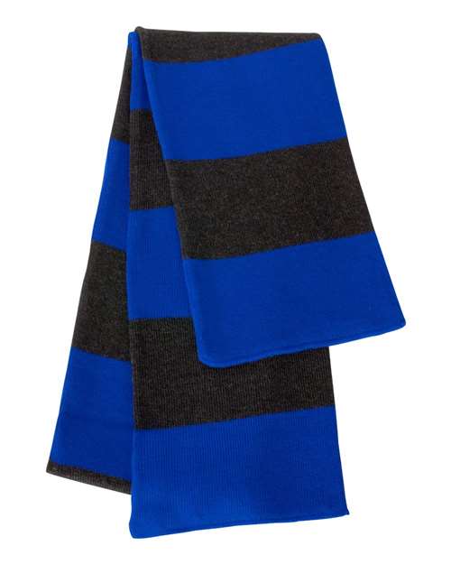 Sportsman Rugby-Striped Knit Scarf Unisex Accessories Gloves & Scarves