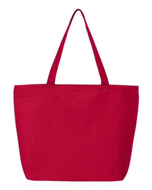 Q-Tees 25L Zippered Tote Unisex Accessories Bags & Backpacks