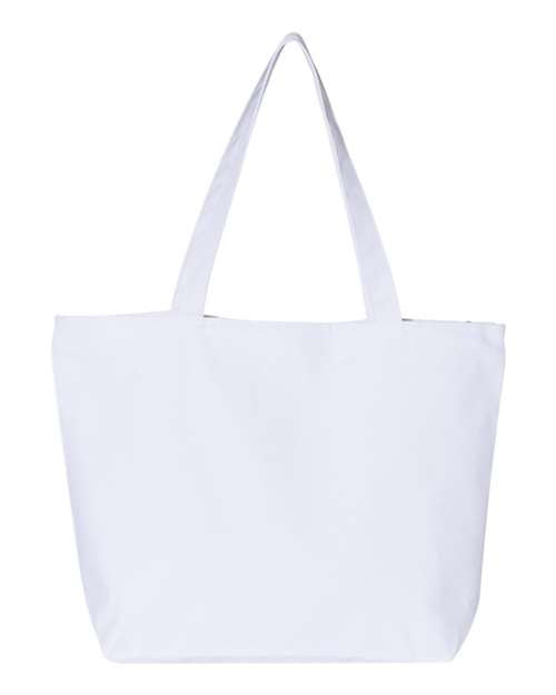 Q-Tees 25L Zippered Tote Unisex Accessories Bags & Backpacks