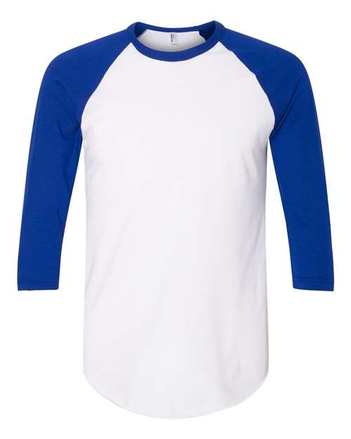 American Apparel Men's 50/50 Raglan Three-Quarter Sleeve Tee Mens Apparel Shirts & Tops
