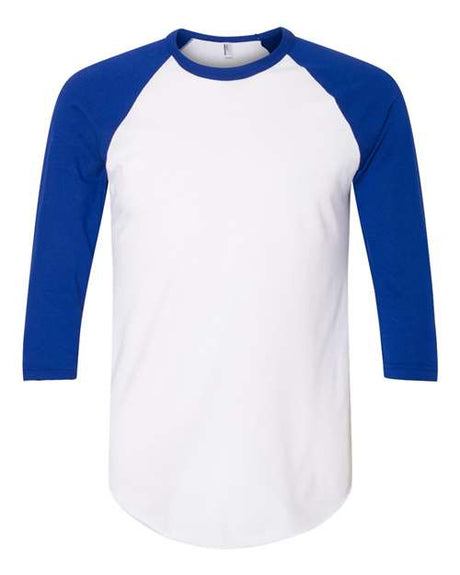 American Apparel Men's 50/50 Raglan Three-Quarter Sleeve Tee Mens Apparel Shirts & Tops