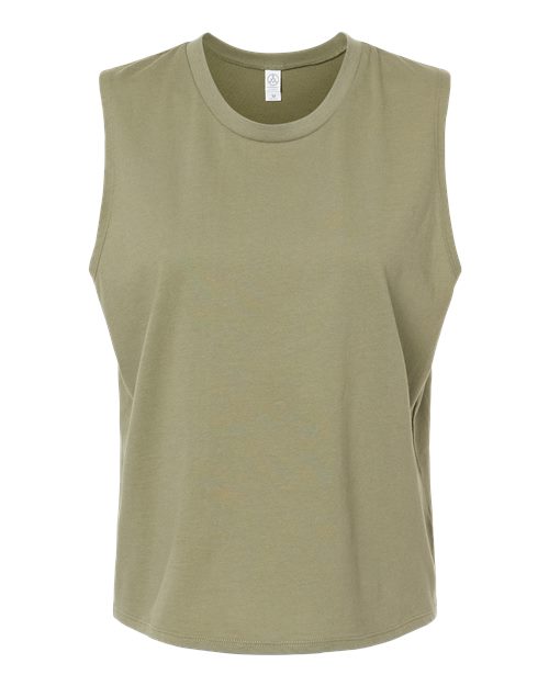 Alternative Women's Cotton Jersey Go-To Crop Muscle Tank Womens Apparel Shirts & Tops