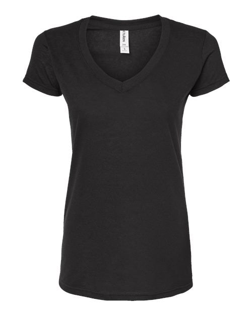 Tultex Women's Poly-Rich V-Neck T-Shirt Womens Apparel Shirts & Tops