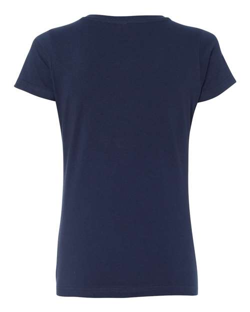 LAT Women's V-Neck Fine Jersey Tee Womens Apparel Shirts & Tops