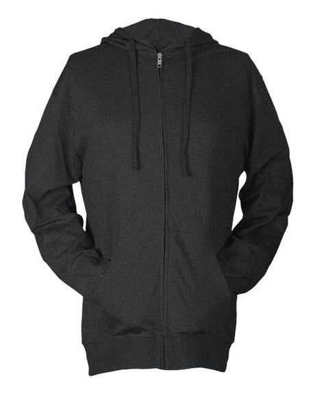 Tultex Unisex Beach Full-Zip Hooded Long Sleeve T-Shirt Mens Apparel Shirts & Tops