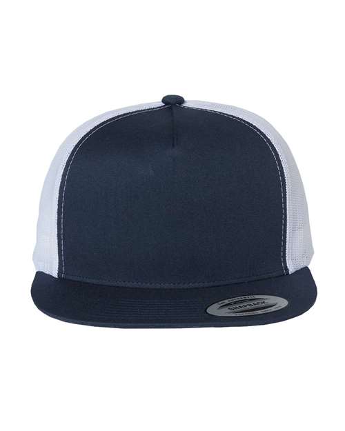 YP Classics Flat Bill Trucker Cap Unisex Accessories Hats & Caps