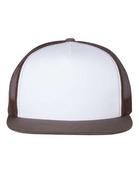 YP Classics Flat Bill Trucker Cap Unisex Accessories Hats & Caps