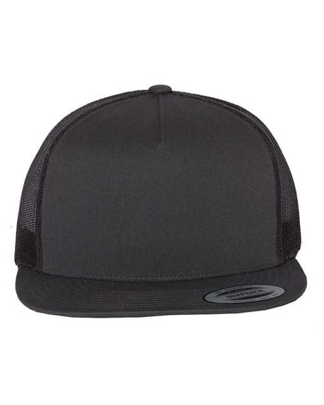 YP Classics Flat Bill Trucker Cap Unisex Accessories Hats & Caps