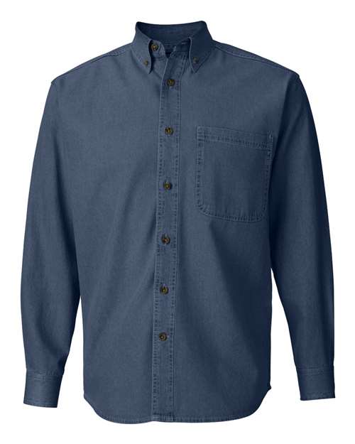 Sierra Pacific Men's Long Sleeve Denim Shirt Mens Apparel Shirts & Tops