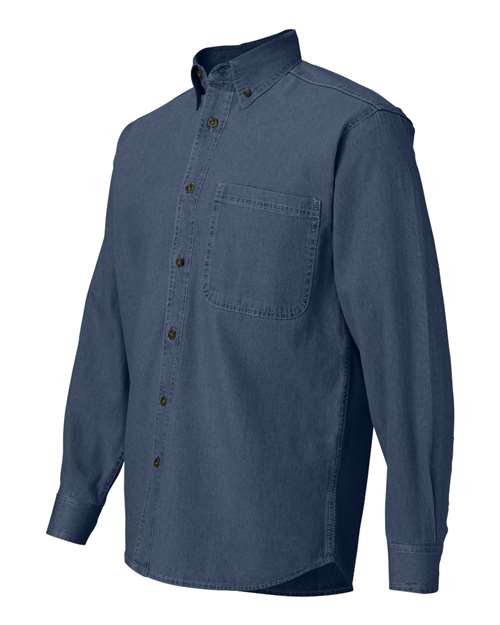 Sierra Pacific Men's Long Sleeve Denim Shirt Mens Apparel Shirts & Tops
