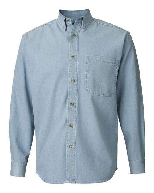 Sierra Pacific Men's Long Sleeve Denim Shirt Mens Apparel Shirts & Tops