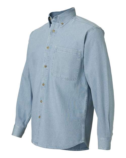 Sierra Pacific Men's Long Sleeve Denim Shirt Mens Apparel Shirts & Tops