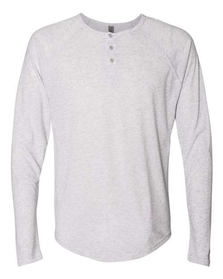 Next Level Men's Triblend Long Sleeve Henley Mens Apparel Shirts & Tops