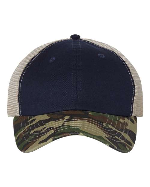 Sportsman Men's Contrast-Stitch Mesh-Back Cap Unisex Accessories Hats & Caps