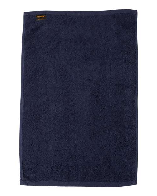Q-Tees Hemmed Hand Towel Unisex Accessories Robes & Towels