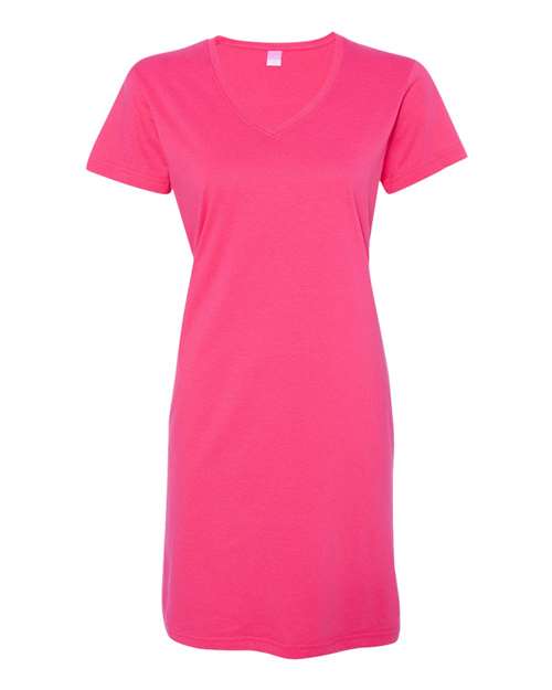 LAT Women's V-Neck Fine Jersey Coverup LAT