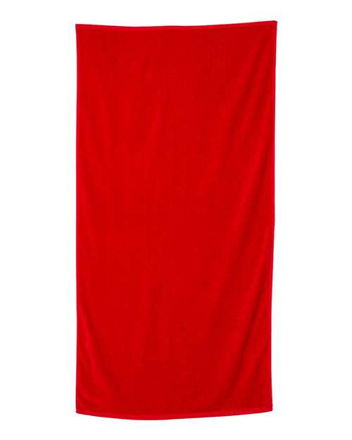 Q-Tees Velour Beach Towel Unisex Accessories Robes & Towels