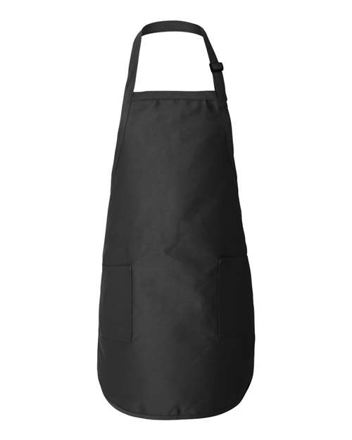 Q-Tees Full-Length Apron with Pockets Unisex Accessories Aprons