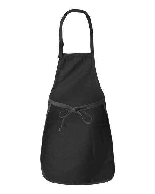 Q-Tees Full-Length Apron with Pockets Unisex Accessories Aprons