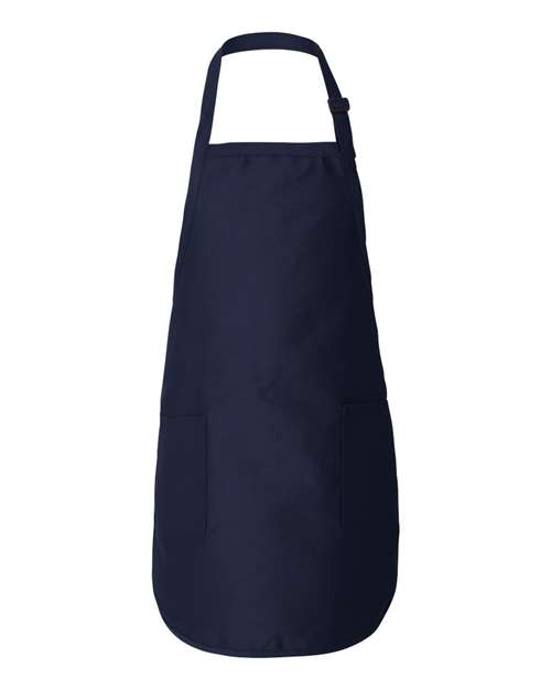 Q-Tees Full-Length Apron with Pockets Unisex Accessories Aprons