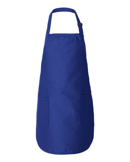 Q-Tees Full-Length Apron with Pockets Unisex Accessories Aprons